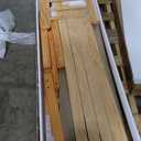Bellemave Twin Size Floor Bed with Door and Fence for Kids, Montessori Floor Bed with Slats and Safety Guardrails,Solid Wood Twin Bed Frame for Girls Boys(Twin,Natural)