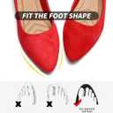 HEAWISH Womens Black Flats Shoes Comfortable Suede Pointed Toe Slip On Casual Ballet Flats Dress Shoes Nude Flats (9, Red)