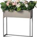 Cocoyard Indoor or Outdoor Planter for Tall Plants and Shrubs - 28 Inch Durable Raised Garden Bed for Planting Herbs, Flowers & Vegetables - Modern Long Box Planter for Porch & Patio Decor