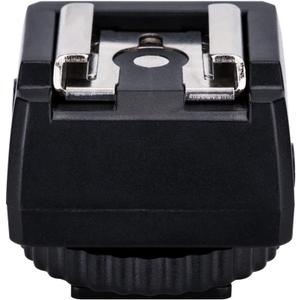 JJC Standard Hot Shoe Adapter with Extra PC sync Connection Port & 3.5mm Mini Phone Connection Port for Connecting Cameras to Additional Off-Camera Flash, Studio Light / Strobes or Other Accessories