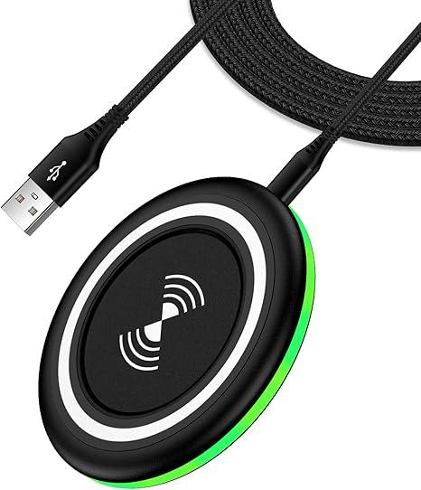 15W Samsung Wireless Charger Fast Charging Pad for Samsung Galaxy S26 S25 Edge S24 Ultra S23 S22 S21 S20 Z Flip 7 FE 6 5 4 3 Z Fold 7 6 5,Wireless Charging Station Charger Mat for iPhone 17e 17 16 15