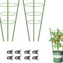 Garden Plant Support Tomato Cage, Upgrade Trellis for Climbing Plants, Plant Trellis Kits (2 Pack-18)