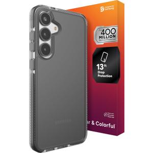 ZAGG Santa Cruz Samsung Galaxy S25+ Case - Slim, 13ft Drop Protection, Wireless Charging Compatible, Graphene Strength, 70% Recycled Material, Anti-Scratch, Secure Grip, Midnight