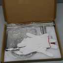 Noonext Toilet Paper Holder with Shelf, Freestanding Toilet Paper Stand with Tray for Small Items, Toilet Paper Holder Freestanding, Storage Space for 4 Extra Toilet Paper Rolls (Brushed Nickel)