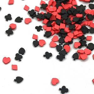 Decoendiy 200g Soft Polymer Clay Slices, Playing Card Clay Pieces, Loose Flat Clay Slices Beads Bulk, for Jewelry Making DIY Nail Crafts Scrapbook Decorations