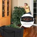 Christmas Tree Storage Bag, For 12 ft Disassembled Holiday Tree, Heavy Duty Xmas Holiday Tree Bag with Durable Handles & Dual Zipper (EXP 04/01/26)