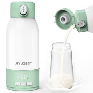 Portable Bottle Warmer for Travel - Fast Heating with 18000mAh Battery & 17OZ Large Capacity, Bottle Warmer On The Go with Dual Heating Modes for Breast Milk & Water, Ideal for Car & Airplane