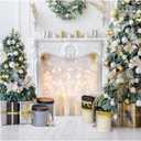 WOLADA Christmas Photo Backdrop White Christmas Party Backdrop for Photography 7x5FT 11973