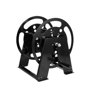 RV Extension Cord Reel Stand, 50-200 FT RV Extension Cord Reel Holder with Durable Bearings, Metal Heavy Duty Power Cord Storage Reel with Anti-rust Coating