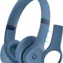 Beats Solo 4 Accessories: Silicone Case with Telescopic Beam Cover, Anti-Scratch, Washable Protective Covers - Blue