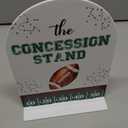 The Concession Stand Table Sign - Football Party Decor, 68 Acrylic Sign, Perfect for Birthday Party, Birthday Decorations