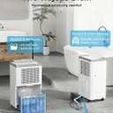 34 Pints Dehumidifier for Basement with Drain Hose, 2500 Sq.Ft, 38dB Quiet | 24HR Timer, 3-Color Indicator, Auto Defrost, Child Lock, for Home Bedroom Bathroom