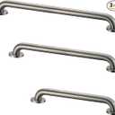 Grab Bar Bundle for ADA Compliance, Brushed Stainless Steel Grab Bar Set for Commercial and Residential Restrooms, 1.5" Diameter - 18", 36", 42" - Pack of 3
