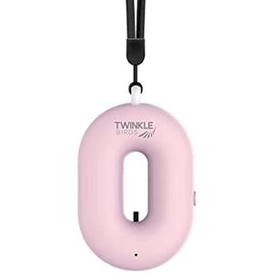 Wearable Air Purifier Necklace - Portable Personal Ionizer - Rechargeable Travel-Size Air Cleaner - Removes Dust Allergen Odor Viruses Bacteria - Use in Office Airplane Train Bus - For Kids and Family (Pink)