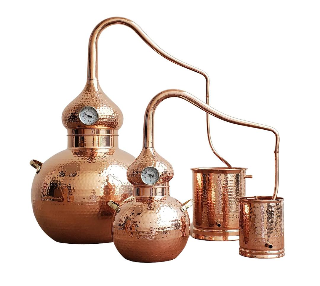 5 litres Pure Copper Alembic Still for Whiskey, Moonshine, Essential Oils by Copperholic