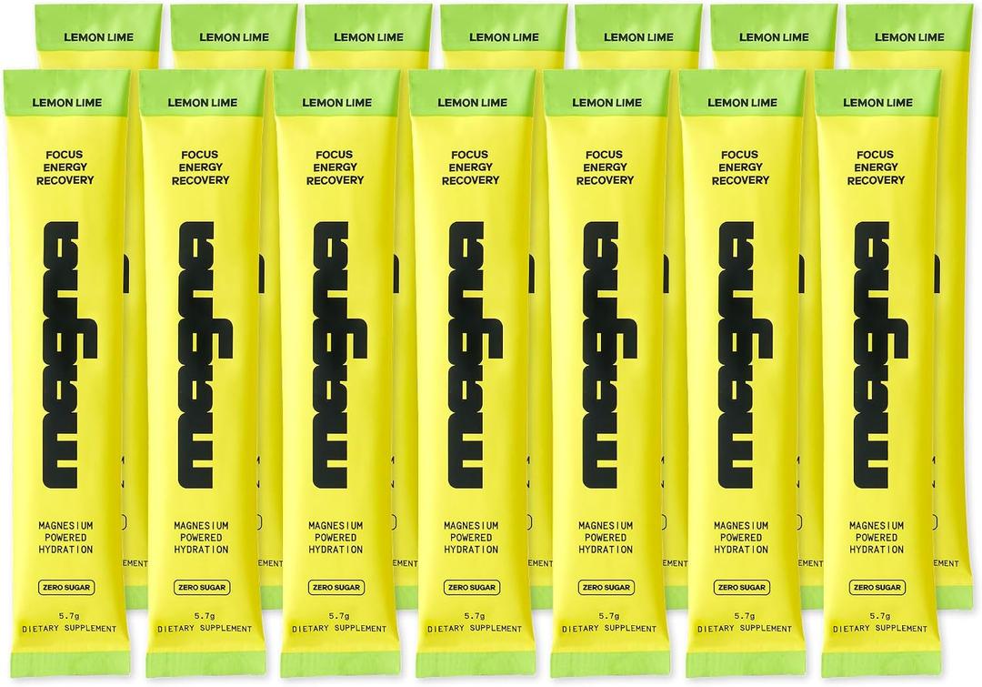 MAGNA Electrolyte Powder Drink Mix for Hydration (28 Servings, Lemon Lime) (EXP 03/31/28)