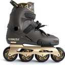 Inline Skates for Men Urban - Freeride Slalom City Street Skating, Hard Boot ABEC-9 Bearing Ankle Support, Bonus Insoles Laces, US 8.5-9