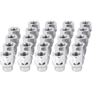 12x1.5 Chrome Extended Thread Lug Nut, 24PCS M12x1.5 ET Open Ended Lug Nuts 7mm Shank Aftermarket Wheels