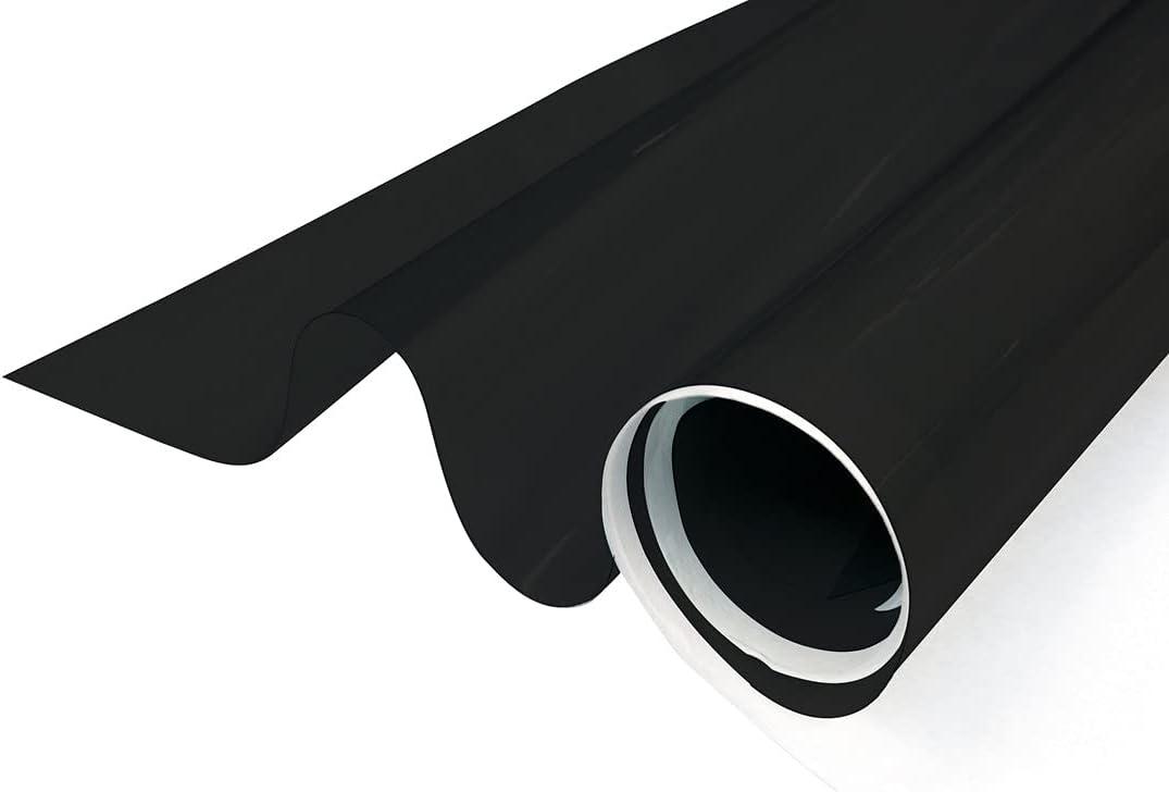 G Greenfilm Static Cling 5% Dark Window Tint for Residential and Automotive - DIY Non-Adhesive, UV Protection, Sun Blocking, Heat Control, Removable, Renter-Friendly Window Cling Film (24" x 212")