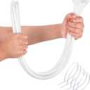 Large Zip Ties Heavy Duty Outdoor 24 inch (50 Pack), Heavy Duty Zip Ties 120 lbs Tensile Strength Outdoor UV Resistant,Awnings Tying Branches Bundling of Crops Fixed Water Pipes (White)