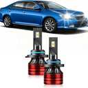 Light Bulbs Compatible for 2007-2014 Toyota Camry 9005 High Beam Fog Lights Combo Pack 800% Brightness with Cooling Fan Plug N Play Pack of 2