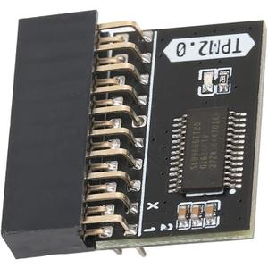 TPM2.0 Encryption Security Module, GA 20-1 Pin 2 * 10P TPM Remote Card Encryption Security Board, Compatible with 2.0 System, for for