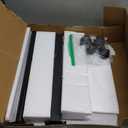 GBACHOOSE Sofa Armrest Tray Table for Couch, TV Tray Table 360° Flip-Over Panel Design & 360° Swivel Casters Swivel, C Shaped Sofa Side End Table for Couch, Bed, Chair, Living Room(Walnut)