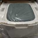 Bedside Commode, Portable Toilet for Adults, Commode Chair for Toilet with Arms, Height Adjustable, 2 Toilets and Induction Night Light, Potty Chair for Elderly and Disabled (White & Green)