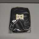 Graduation Gifts for Him - Crossbody Bag for Men, Sling Bag / Waist Pack for Travel & Sports, Initial White L, Black