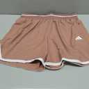 adidas Women's Crazylite Basketball Shorts (X-Large, Warm Clay/White)