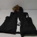 Pursky Women's Winter Vest Sherpa Fleece Lined Puffer Vest Warm Lightweight Sleeveless Jackets With Removable Hood (X-Large, Black)