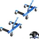 Wheel Dolly Jack, 2-Pack Aluminum Wheel Dolly Car Skate - 1500LBS Capacity,Heavy Duty Vehicle Positioning with Ratcheting Foot Pedal, Tire Jack for Car, Truck, RV, Trailer