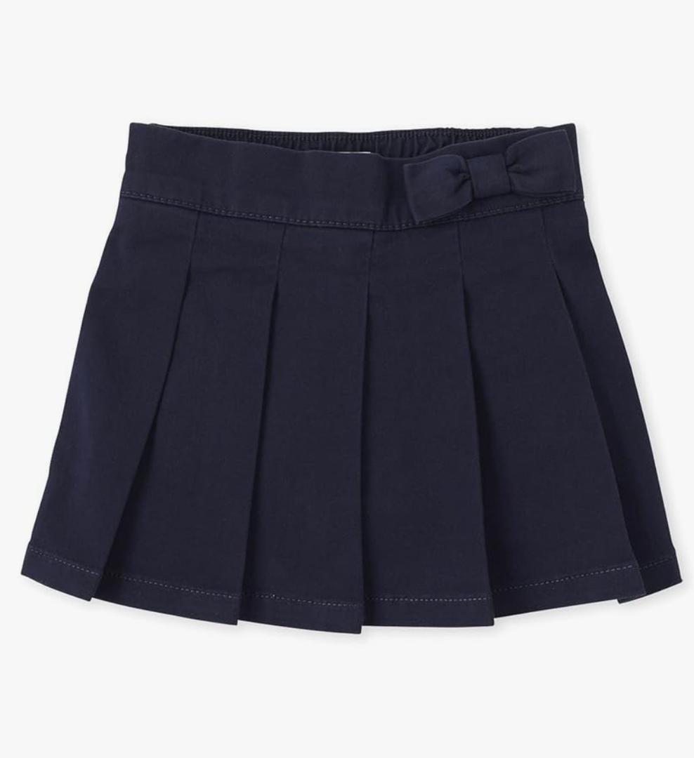 The Children's Place Toddler Girls' Uniform Bow Pleated Skort, 4T