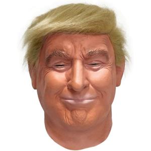 LEKA NEIL Realistic Celebrity for Donald Trumps Masks Latex Mask Costume for Adults American Campaigner Mask Great Halloween Costume Accessory Adult size Orange