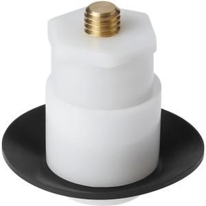 Pop Up Bathtub Drain Stopper, Fits Kohler K-7272 K-7271 K-7259 K-7265, Brass Core Chrome Cover, 3/8-16 Thread Toe-Touch Stopper with Gaskets, 1.5" Drain Opening