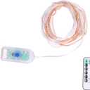 USB Powered String Lamp, Copper Wire Waterproof Adjustable Brightness LED String Lights with Remote Control for Indoor for Christmas Decoration for Outdoor