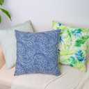 Pack of 2, 20 x 20 inch Decorative Throw Pillow Covers Light Green Woven Farmhouse Outdoor Cushion Covers Soft Texture Couch Cushion Case for Couch Sofa Bedroom Living Room