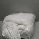 Andency Comforter Full Size Set White, 3 Pieces Ruffle Farmhouse Shabby Chic Gift Full Comforter Set, Soft Lightweight Fluffy All Season Room Decor Bed Set for Girls Women Teens Daughter (Full (79"x90"))