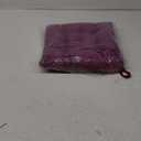 vctops Velvet Soft Square Chair Pad with Ties Cute Gradient Pom Pom Indoor Dining Chairs Cushion (Purple, 16" x 16")