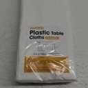 White Plastic Table Cloth Rectangle Table 15 Pack, 54''108'' Tablecloth for 6ft Tables, Table Cloth for Disposable Use, Table Cover for Holiday Party, Gathering