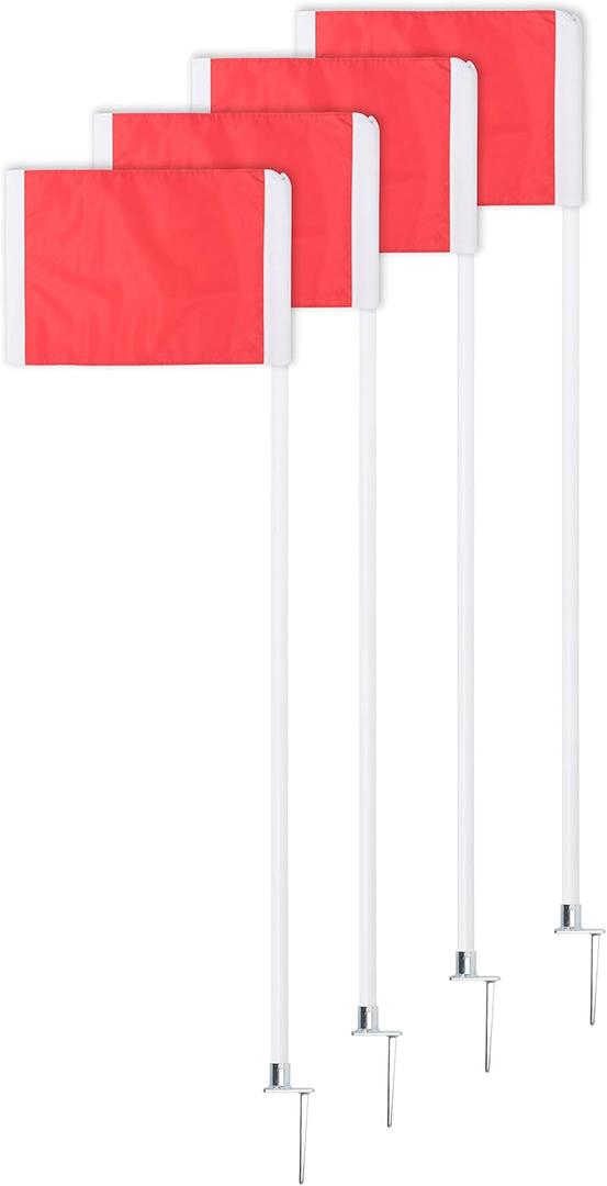 Champion Sports Spring Loaded Soccer Corner Flags