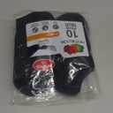 Fruit of the Loom Women's Everyday Soft Cushioned No Show Socks (Multi Pack), Black (10 Pack), 4-10