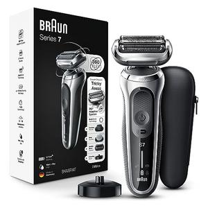 Braun 7 7032cs Razor For Beard Trimmer and Charging Stand, Silver