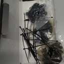 50 PACK M6 x 16mm Rack Mount Cage Nuts, Screws and Washers for Rack Mount Server Cabinet, Rack Mount Server Shelves, Routers, Rack Mount Screws and Square Insert Nuts, Self-Locking Cable Ties for Free (Black)