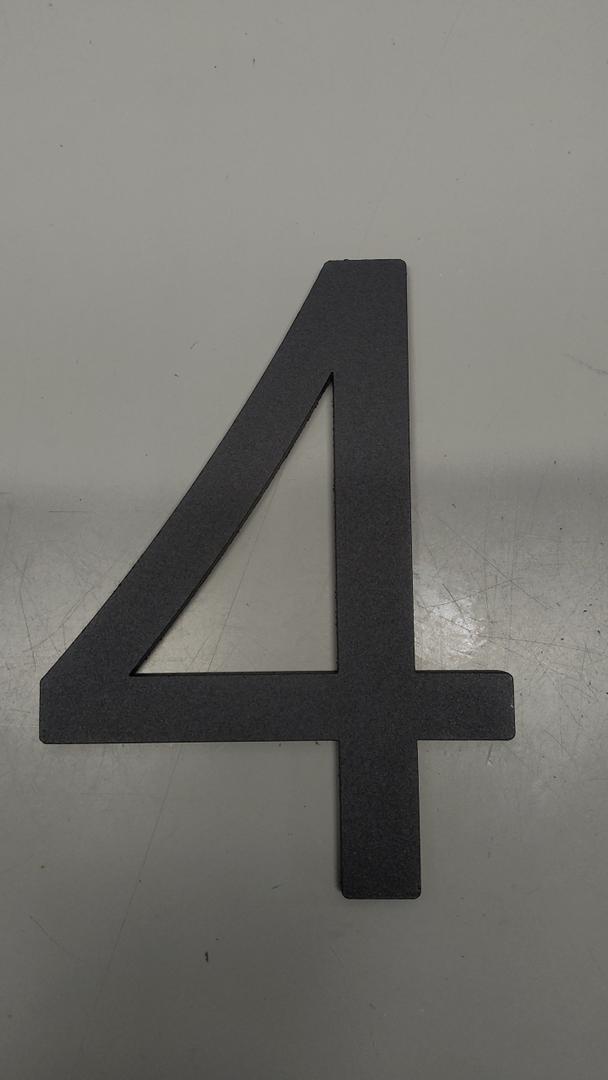 6 Inch Floating House Numbers and Metal Letters for Outdoor Signs, House Numbers for Outside, Aluminum Address Letters and Numbers for Door, Mailbox, Garden, Perfect for Home or Office (Number 4)