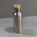 Bambaw Insulated Water Bottle 24oz | Stainless Steel Water Bottle | Insulated Water Bottles | Travel Water Bottle | Metal Water Bottle | Large Water Bottle | Reusable Water Bottle 750 ml (Silver)