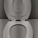 Mayfair NextStep2 Slow-Close Toilet Seat with Built-In Toddler Potty Training Seat, Removable, White, Elongated