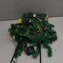 2 Set Solar Christmas Tree Lights Decorations Outdoor Waterproof, 40 LED Lights Christmas Solar Stake Lights Cemetery Christmas Tree for Grave Pathway Outside Garden Yard Lawn (Green)