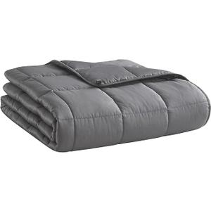 Weighted Blanket (15lbs 60"x80" Queen Size) Cooling Breathable Microfiber Material with Glass Beads Big Heavy Blanket for Adult All-Season Summer Fall Winter Soft Thick Comfort