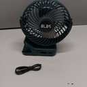 Rechargeable Camping Fan - 65H 12000mAh With Output Ports, Hanging Hook, 360 Head Rotation for Tents, Camp, Green
